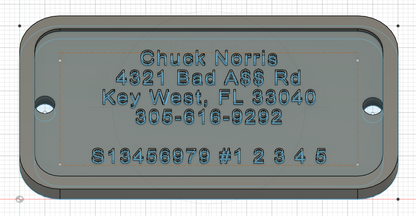 Customized Crab Pot Tags 5 Pack