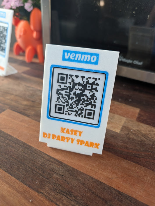 Custom Venmo QR Code Stand
